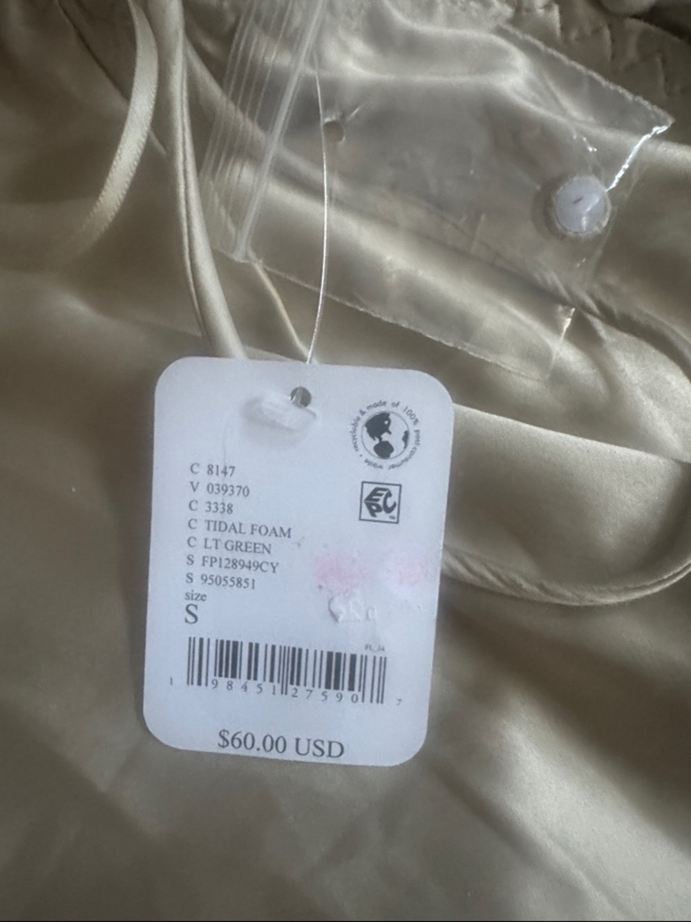 Free People Intimately Friday Fever Mini Slip tidal foam light green - Picture 4 of 6